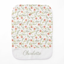 Motif floral pastel à l'aquarelle délicat et parse