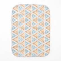 Triangle d'aquarelle orange et bleu