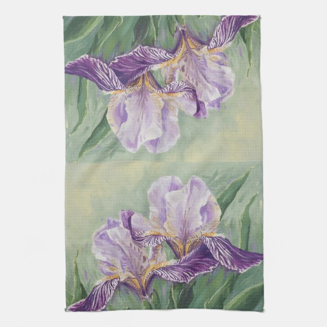 Linge De Cuisine 0455 Iris pourpres (Vertical)