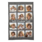 12 Photo Instagram Collage avec Arrière - plan gri