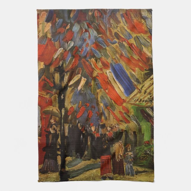 Linge De Cuisine 14 juillet Fête à Paris par Vincent van Gogh (Vertical)