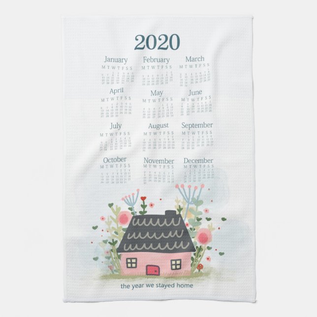 Linge De Cuisine 2020 Memorabilia Kitchen Tea Towel Calendar (Vertical)