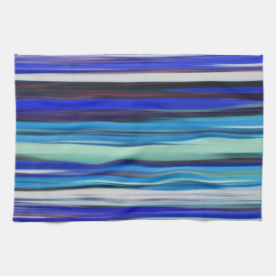 Linge De Cuisine #2 abstrait : Tache floue bleue