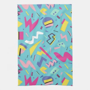 Linge De Cuisine 90s Retro Pop Art Motif