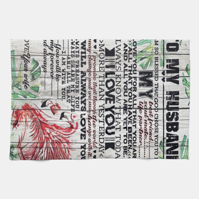 Linge De Cuisine À mon mari présent | Cadeau de devis mignons | (Horizontal)