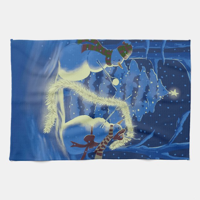 Linge De Cuisine A Snowman Christmas (Horizontal)