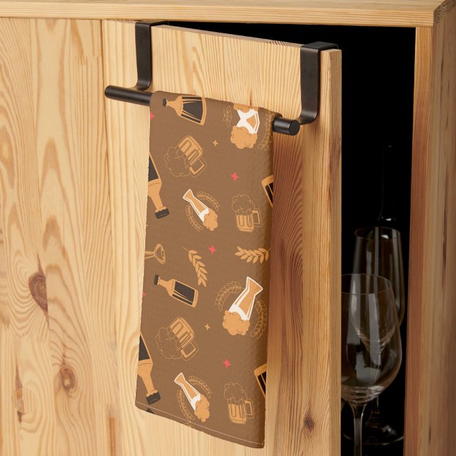 Linge De Cuisine A warm brown blanket with a repeated pattern (Créateur téléchargé)