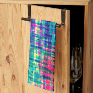 Linge De Cuisine Abstrait coloré moderne teint Motif de teinture