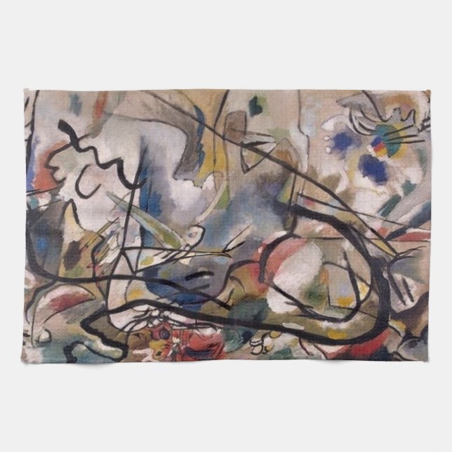 Linge De Cuisine Abstrait Kandinsky (Horizontal)