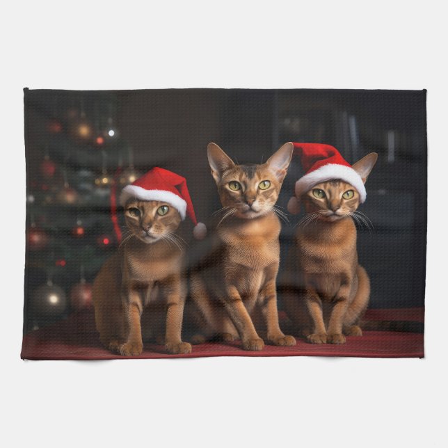 Linge De Cuisine Abyssinian près de la cheminée Noël (Horizontal)