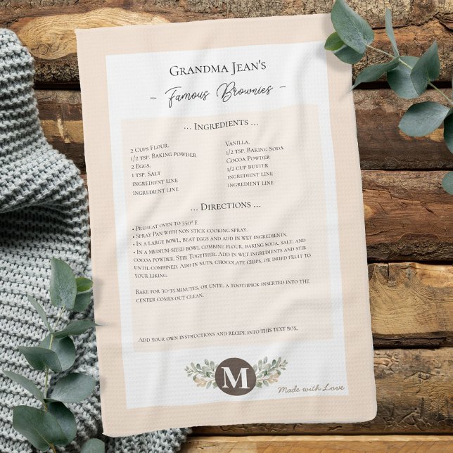 Linge De Cuisine Accueil de la recette familiale (Créateur téléchargé)