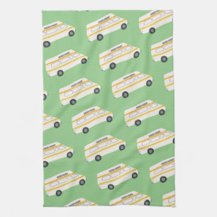 Linge De Cuisine ACCUEIL SWEET ACCUEIL Retro Campervan Motorhome RV