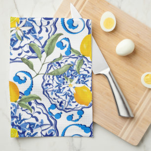 Linge De Cuisine Acitrus d'été, boho, bohème, floral méditerranéen 