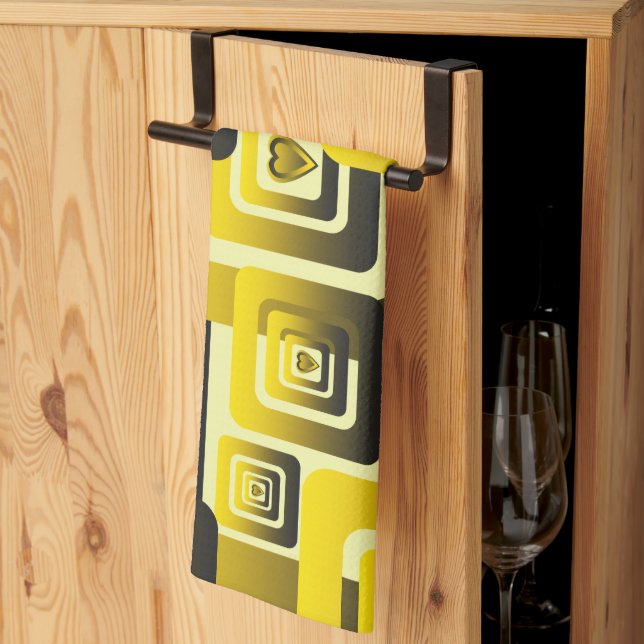 Linge De Cuisine Activate My Heart Pattern (Pliage en tiers)