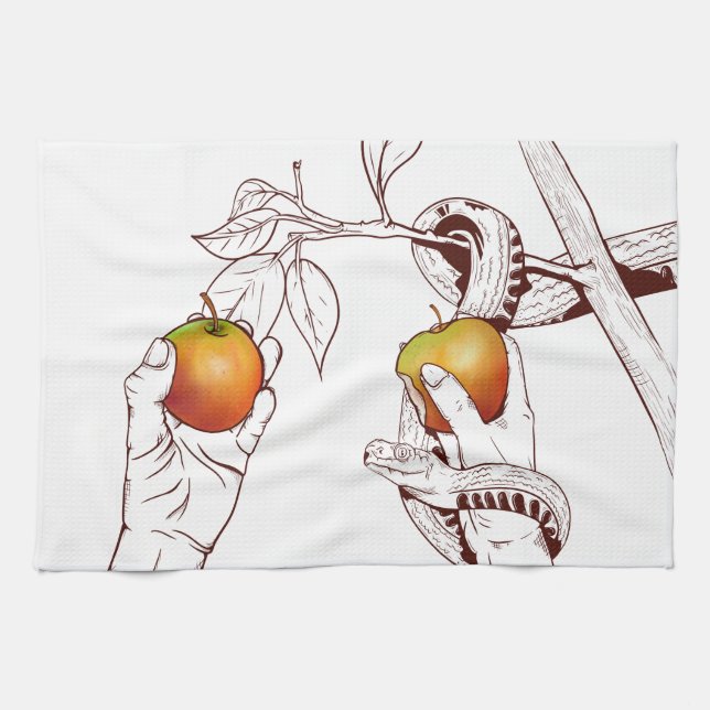 Linge De Cuisine Adam et Eve (Horizontal)