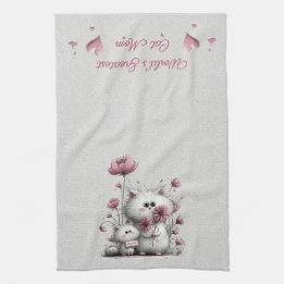 Linge De Cuisine Adorable Cats Meow Kitchen Towel