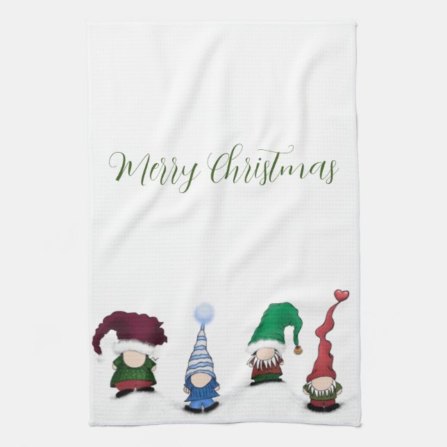 Linge De Cuisine Adorable Gnome Posse (Vertical)
