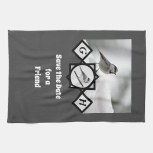 Linge De Cuisine Adorable Monogramme de poulet de montagne