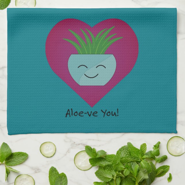 Linge De Cuisine Adorablement Drôle Aloeve You Aloe (Plié)
