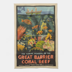 Linge De Cuisine Affiche de la Grande barrière de corail Australie