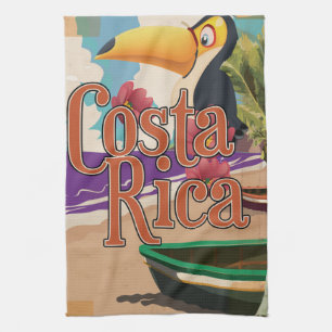 Linge De Cuisine Affiche de voyage costaricaine