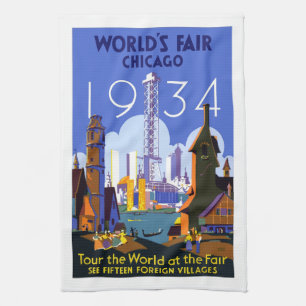 Linge De Cuisine affiche Vintage de l'Exposition universelle de 193