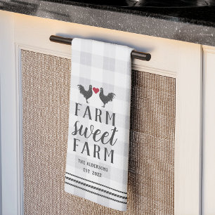 Linge De Cuisine Agritourisme Rustique Plaid Personnalisé Agritouri
