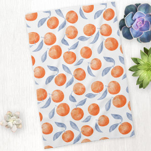 Linge De Cuisine Agrume orange d'eau-forte Méditerranée