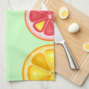 Linge De Cuisine Agrumes TROPICALES FRUITS D'ÉTÉ Citrons d'orange