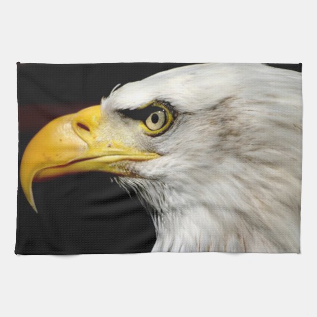 Linge De Cuisine Aigle de Bald (Horizontal)