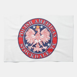 Linge De Cuisine Aigle polonaise américaine de Stockdale Texas