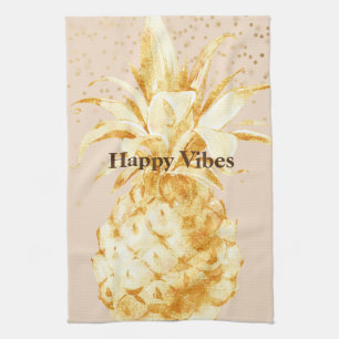 Linge De Cuisine Aiguille jaune crème