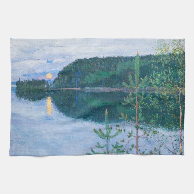 Linge De Cuisine Akseli Gallen-Kallela - Nuit du printemps (Horizontal)