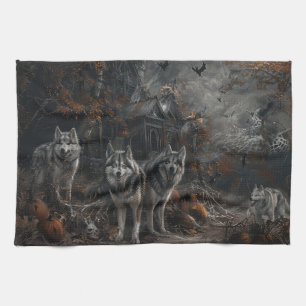 Linge De Cuisine Alaskan Malamute Halloween Night Doggy Délice
