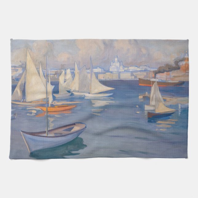 Linge De Cuisine Albert Edelfeel - Port d'Helsinki (Horizontal)