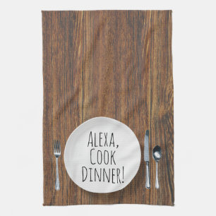Linge De Cuisine Alexa Command humoristique pour un dîner de cuisin