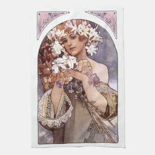 Linge De Cuisine Alfons Mucha : Danse