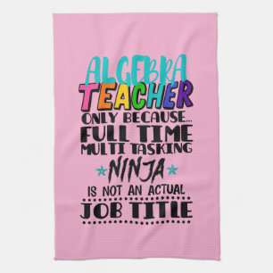 Linge De Cuisine Algebra Enseignant Uniquement Parce Qu'À Temps Ple