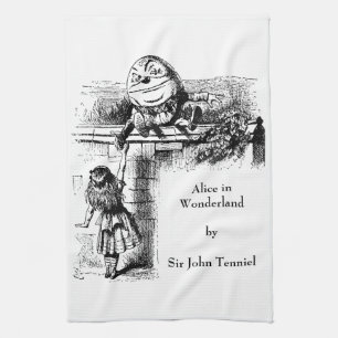 Linge De Cuisine Alice au pays des merveilles vintage, Humpty Dumpt