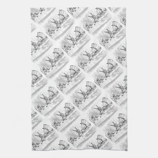 Linge De Cuisine Alice in Wonderland Tea Party Thème Cuisine Servie (Vertical)