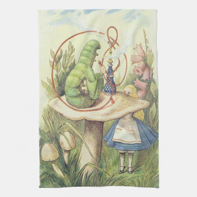 Linge De Cuisine Alice rencontre la Caterpillar (Vertical)