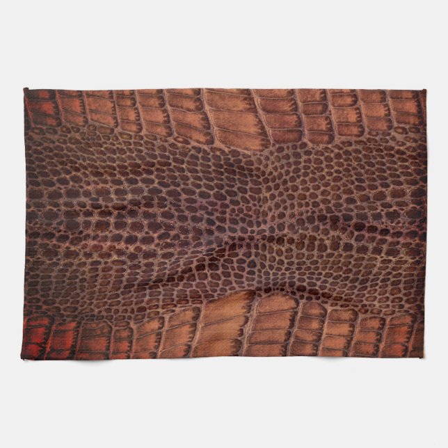 Linge De Cuisine Aligator Classic Reptile en cuir (Faux) (Horizontal)