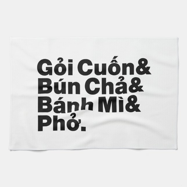 Linge De Cuisine Alimentation de rue vietnamienne (Horizontal)