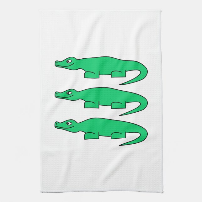 Linge De Cuisine Alligators (Vertical)