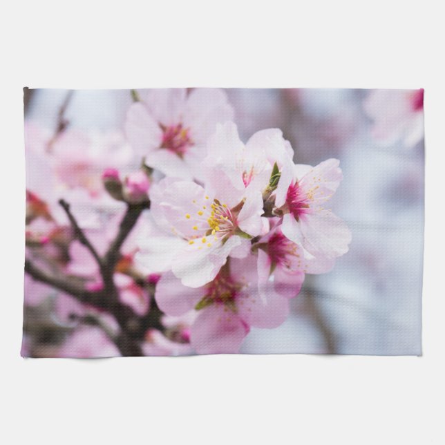 Linge De Cuisine Amande fleurie (Horizontal)