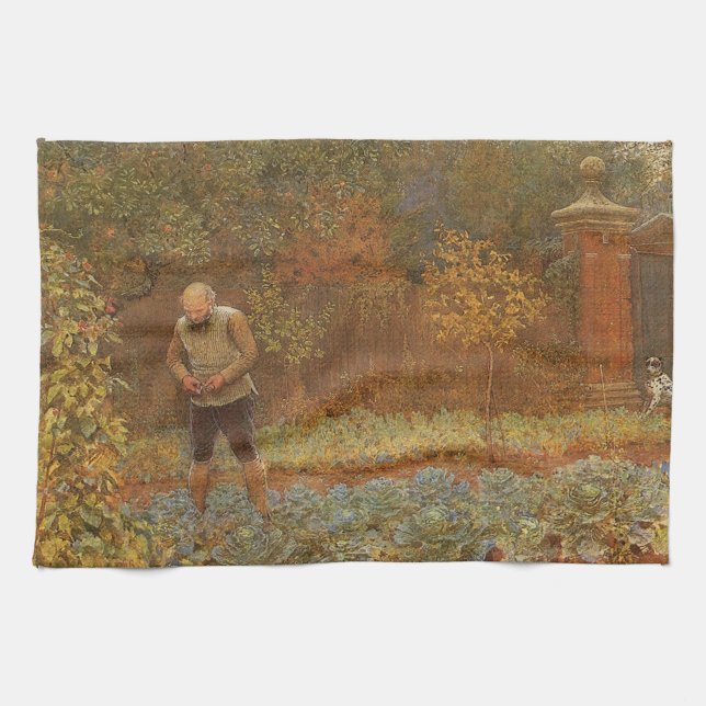 Linge De Cuisine Amateur (Coachman & Cabbages) par Frederick Walker (Horizontal)