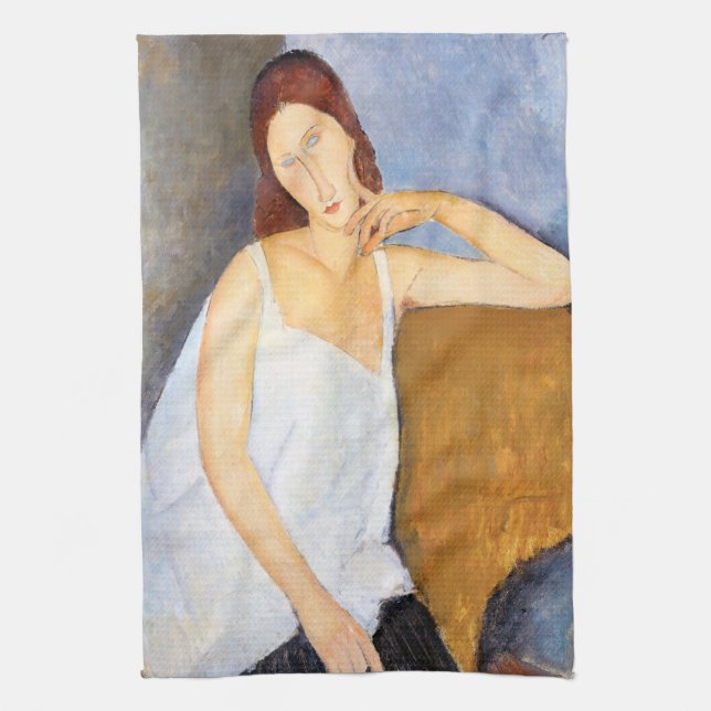 Linge De Cuisine Amedeo Modigliani - Jeanne Hebuterne (Vertical)