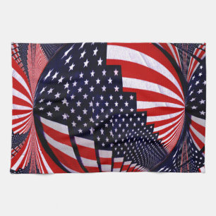 Linge De Cuisine American Flag-Unity & Love_