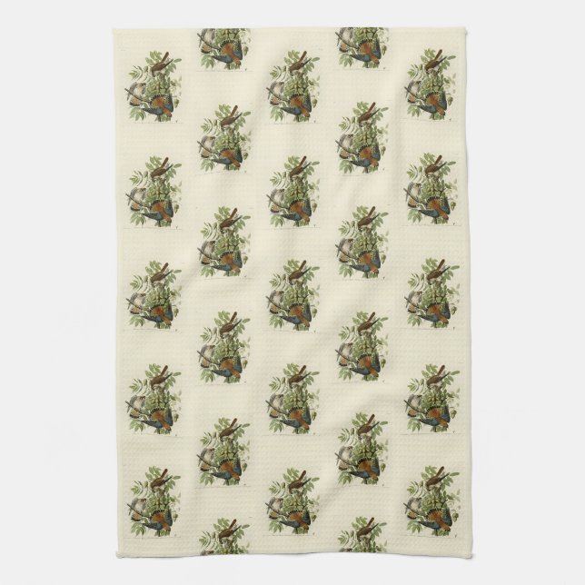 Linge De Cuisine American Sparrow Hawk - Audubon's Birds of America (Vertical)