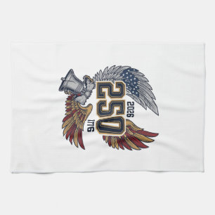 Linge De Cuisine Amérique 250 Ailes d'aigle 2026 Dessin patriotique